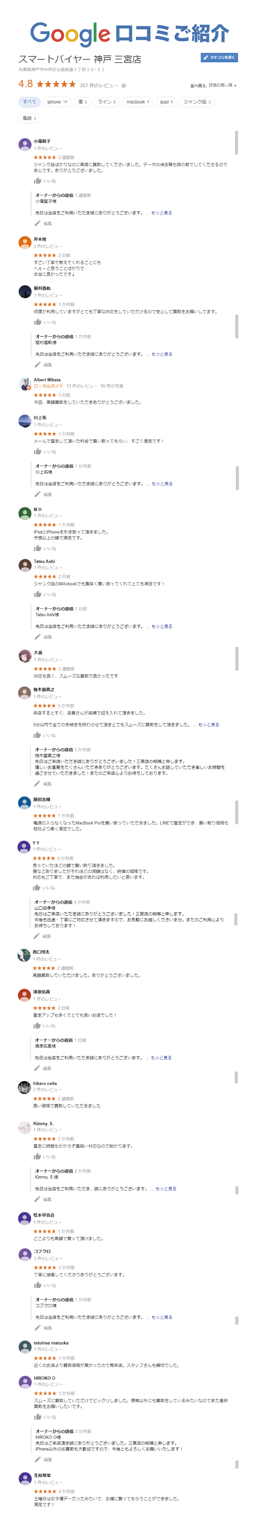 口コミ